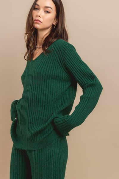 Naomi Ribbed Sweater Lounge Set