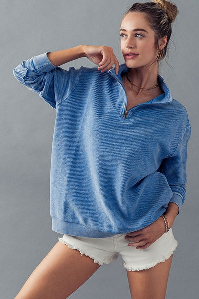 Tori Ribbed Knit Pullover [MULTIPLE COLORS]