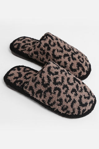 Leopard Print Comfy Slippers