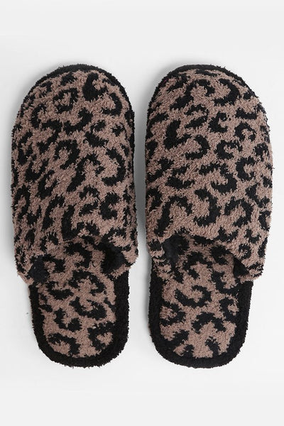 Leopard Print Comfy Slippers